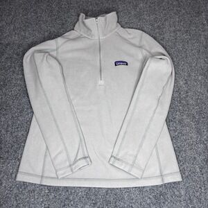 Patagonia‎ Womens Fleece Pullover Quarter Zip Gray Outdoor Top